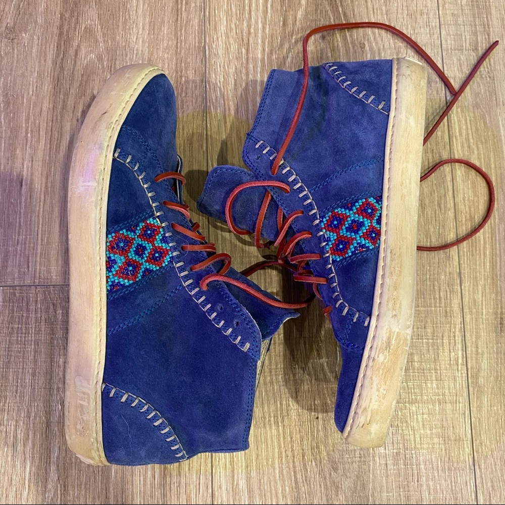 Size 8.5 Pantofola d’Oro suede shoes